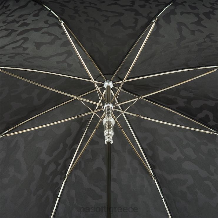 ομπρέλα | PASOTTI 478 11780-142 h39t - μαύρη ομπρέλα παραλλαγής δερμάτινη λαβή με κρανία 2N6B863 άνδρες